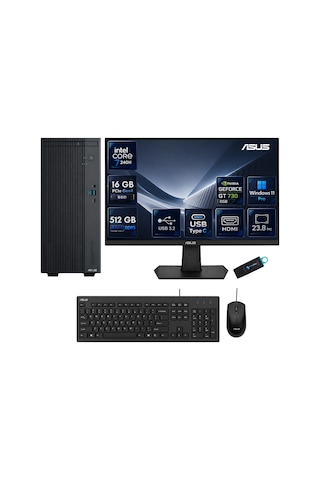 Asus ExpertCenter P500MV P500C723GT730RNP01 Core 7 240H 16 GB 512 GB SSD GT 730 23.8" W11P AIO Masaüstü Bilgisayar