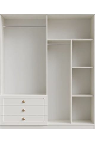 Aslı 4 Kapılı Dolap Bej