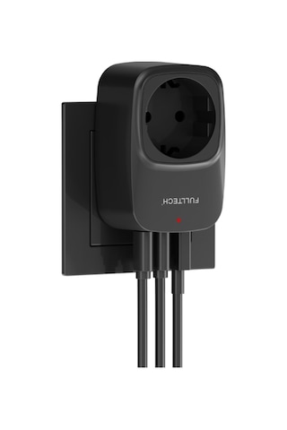 Fulltech Ftr-24 Çoklu Duvar Prizi 16a 3680w Siyah 2x Usb-c + 1x Usb-a Şarjlı Priz Akım Korumalı Kablosuz