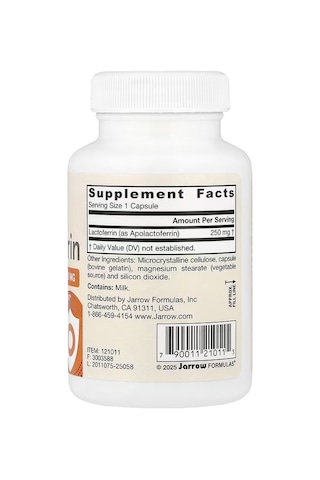 Lactoferrin 250 Mg 60 Capsules - Non Gmo - Gluten Free