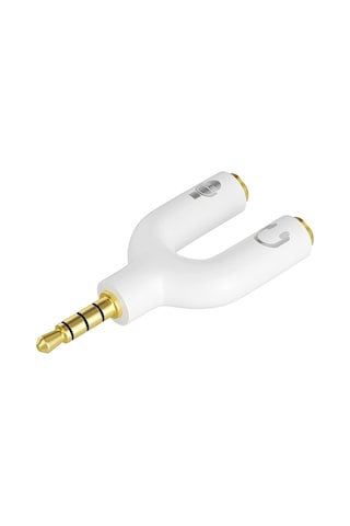 Aghbilgisayar Kulaklık Mikrofon Birleştirici Aparat 3.5Mm Erkek 2X3.5Mm Dişi 548584651