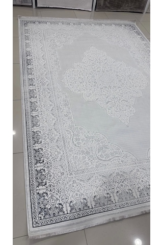 Safyün Halı Kadife Kf505 Gri 200 X 290 Renkli