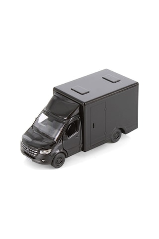 Mercedes-benz Sprinter 1:48 Ölçek Çek Bırak Metal Kargo Kamyoneti Oyuncak Araba 14 Cm