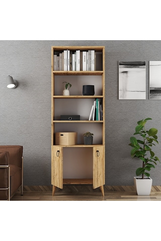 Ferniso Mobilya 2 Kapaklı Kitaplık Çam