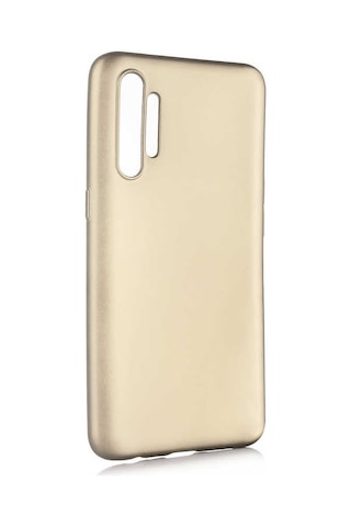 Realme Xt Kılıf Zore Premier Silikon Kapak Gold