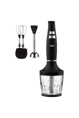 Evia Nora BY-4201 1500 W Sessiz Hız Ayarlı Doğra Karıştır Blender Seti