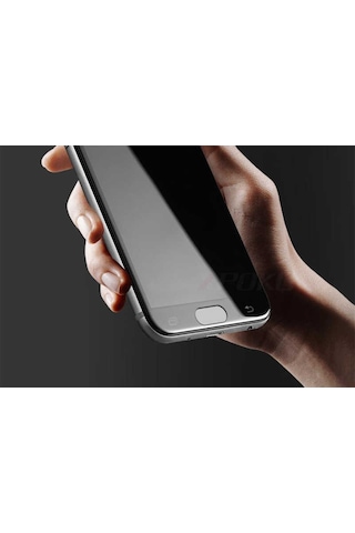 Galaxy J7 Prime Zore Kenarları Kırılmaya Dayanıklı Cam Ekran Koruyucu