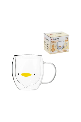 Perfecto Lınea Çift Cidarlı Ve Tabanlı Şeffaf Çay Kupası 280 Ml 312628297 Beyaz