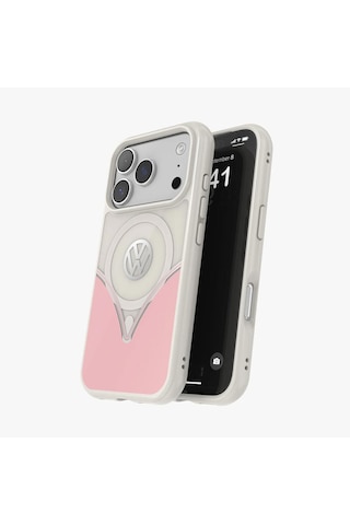 Volkswagen Apple iPhone 17 Pro Uyumlu Kılıf - Pudra Pembe