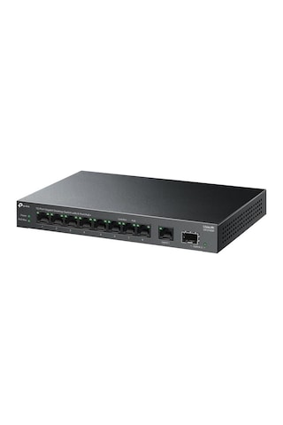 TP-LINK LS1210GP 8 Port Gigabit + 1XRJ45/1XSFP Uplınk 61 W 250 M Poe Switch