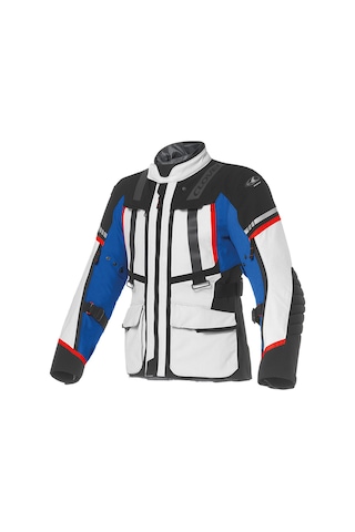 Clover Savana-4 Wp Korumalı Motosiklet Montu Gri Mavi