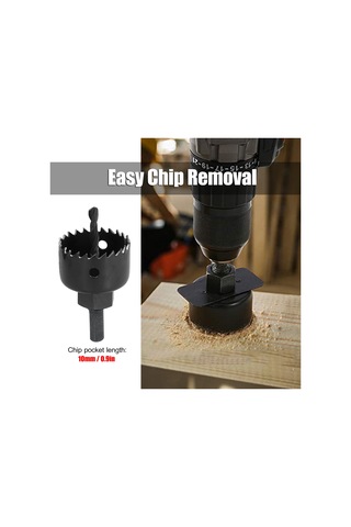 Qingmipy M42 Çelik Delik Açıcı Seti 6 Parça - Metal, Ahşap, Plasterboard, Pvc Ve Plastik İçin Hızlı Temiz Kesim, Siyah