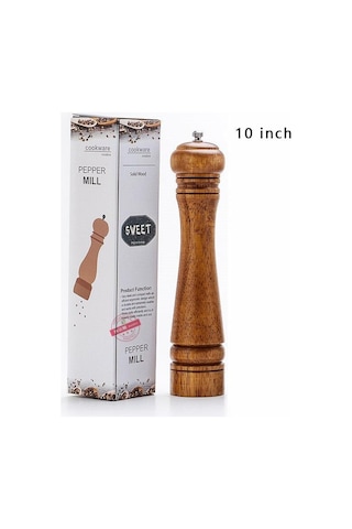 Değirmen, Karabiber Değirmeni, Meşe Karabiber Değirmeni, Taze Çekilmiş Karabiber Değirmeni Baharat Kavanozu, Öğütme Şişesi, Tuz Ve Karabiber Değirmeni, 25,4 Cm Ahşap