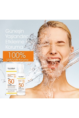 Dermaderm Leke Karşıtı Yüz ve Vücut Güneş Kremi SPF50+ 100 G