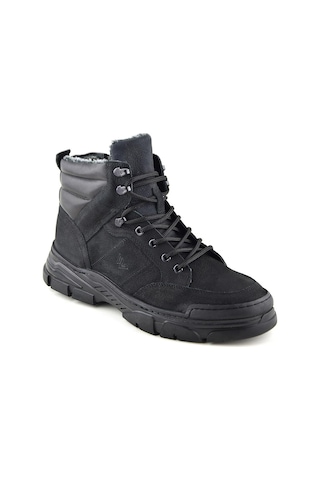 774 Siyah Bot Hakiki Deri