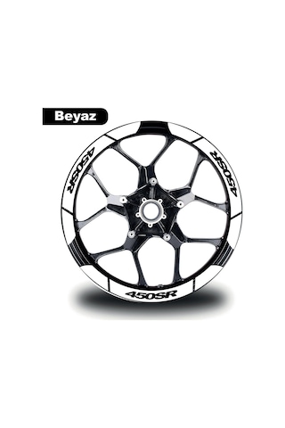 One Vıp Sale Beyaz Cf Moto 450 Sr Geniş Jant Sticker Modeli Motor Aksesuar Çok Renkli