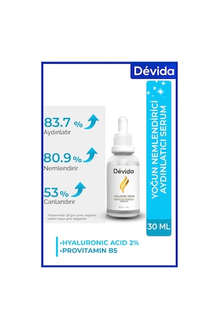 Devida Nemlendirici Aydınlatıcı Hyaluronique Premium Serum Aura Series A250 30 ML