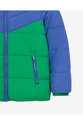 Skechers B Puffer Colorblock Jacket Büyük Erkek Çocuk Lacivert Mont Sk2620140-0533