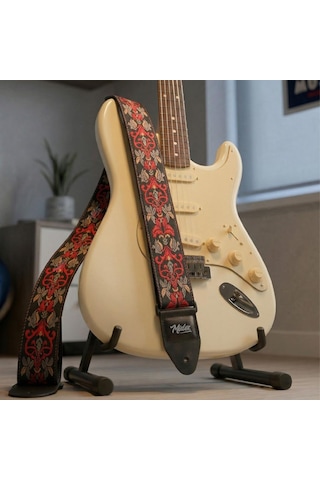 Midex Gsr-30 Özel Tasarım Desenli Gitar Omuz Askısı 90-145 Cm Uzunluk