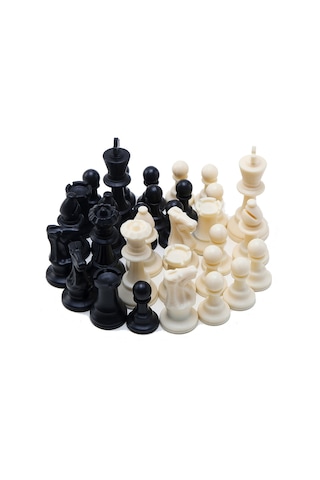 Sones 32 Adet / Takım Plastik Satranç Taşları Satranç Tahtası Olmadan Kral Yüksekliği 95 Mm