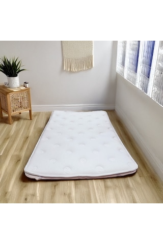 Relax Bedding Sert Yatak Pedi, Pamuklu Örme Kumaşlı, 160 X 200 Cm