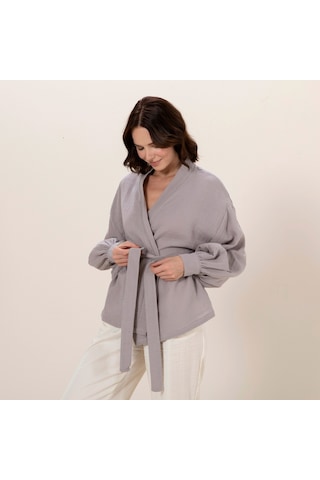 Chakra Mamie Kimono Sıcak Gri
