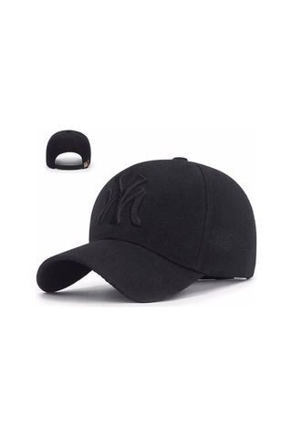 Tezzgelsin Unisex Ny Arkadan Ayarlanabilir Basic Beyzbol Kep Şapka Siyah