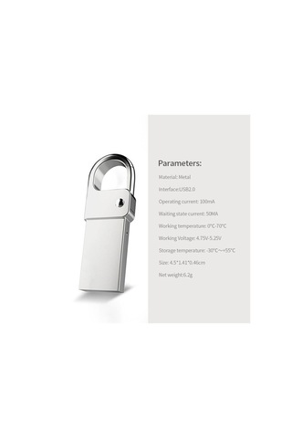 Usb2.0 Usb Flash Disk Mükemmel Uyumluluk Çok Fonksiyonlu Koruma Su Geçirmez Kompakt Ve Taşıması Kolay Metal Tasarım 32gb