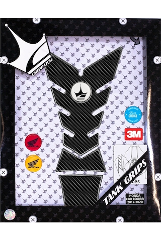 Honda Cbr1000rr 2017-2020 İle Uyumlu Kaydırmaz 6d Karbon 30 Parça Tank Pad Seti Gc73 KARBON