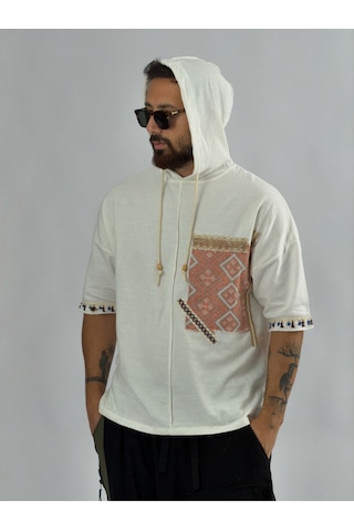 Cocopelli Tasarım Kapüşonlu Erkek Sweatshirt Coc3452 Çok Renkli