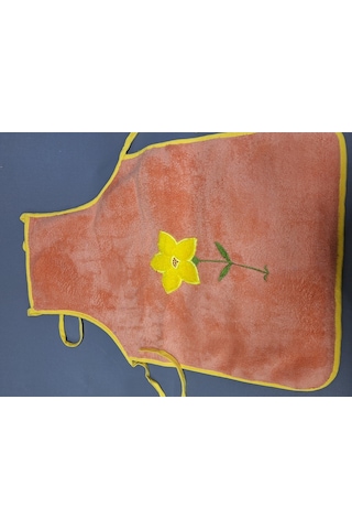 Peluş Mutfak Önlüğü / Su Geçirmez Pembe / Yeşil Turuncu Sarı