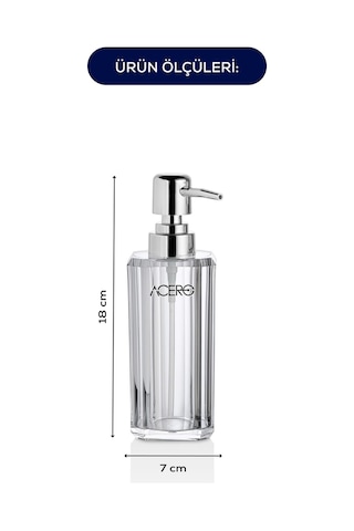 Vienev Akrilik Sıvı Sabunluk 215 Ml Şeffaf 1990 Şeffaf