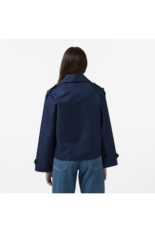 Nautica Kadın Lacivert Regular Fit Trençkotdüz65j010t