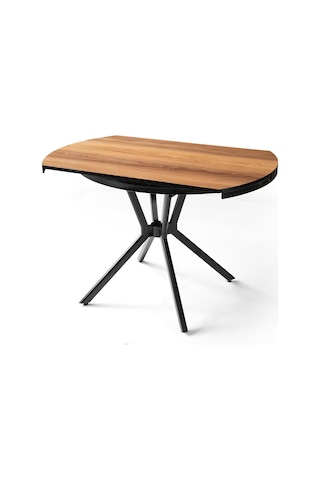 Bade Mdf Oval Highgloss Açılır Mutfak Masası 73x120 001