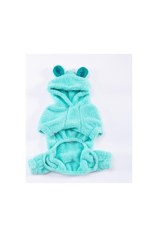 Peluş Köpek Tulumu - Küçük Irklar İçin, Mint Koala Desenli