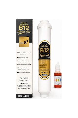 Su Arıtma Cihazı B12 Vitamin Filtre Ph 8+ Alkali Filtre