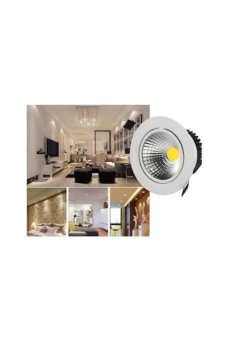 5 Watt Cob Led Gömme Spot Downlight Armatür 10 Adet Set Spot Lamp