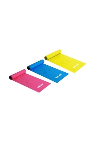 Helix Pb-120 120x15 Cm 3'lü Pilates Bandı Çok Renkli