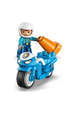 10471 Duplo Mavi Polis Motosikleti 11 Parça +2 Yaş