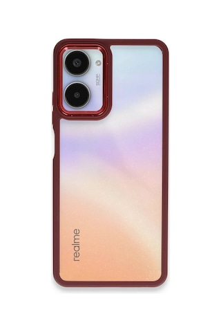 Realme 10 Pro 5g Kılıf Dora Kapak - Kırmızı Kirmizi