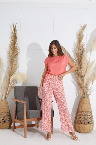Sevim Kadın Kısa Kol Nar Çiçeği Pijama Takım C9t1n5o51 001
