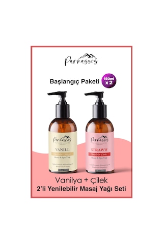 Parnassos Aromaterapi Rahatlatıcı Çilek Masaj Yağı + Vanilya Doğa