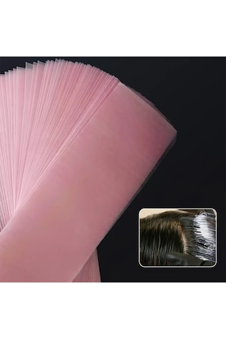 Elmpaly Pembe Saç Rengi Kağıdı - Canlı Renk Ve Kolay Kullanım İçin Salon Kalitesi Ayrım Şeritleri Pembe