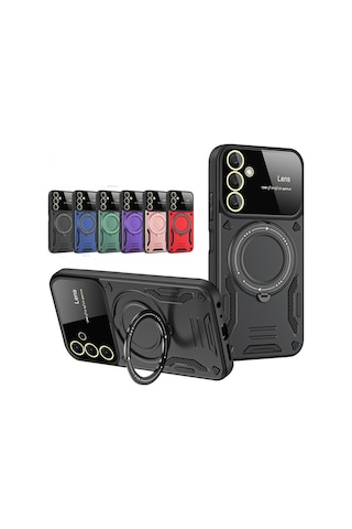 Galaxy Uyumlu S25 Kılıf Joy Lens Standlı Kapak