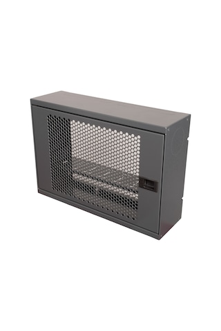 Alfafonet Wifi Box 400 Duvar Tipi Wifi Ve Modem Kutusu 400x120x280 Mm Antrasit Gri Siyah Temperli Cam Kapak Montajlı