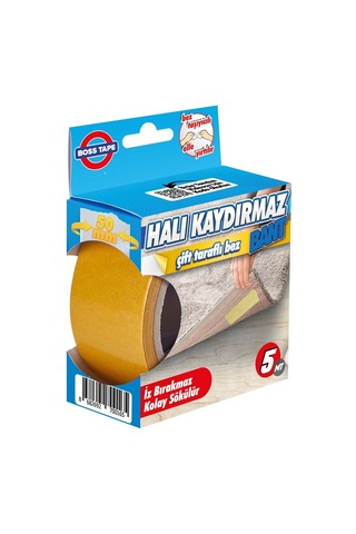 HALI-KİLİM  KAYDIRMAZ/ SABİTLEME -YAPIŞTIRMA BANDI 50 MM X 5 MT