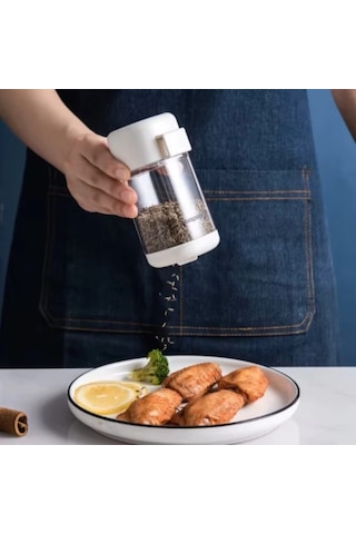 Tekli Basmalı Baharatlık Tuzluk Çok Renkli