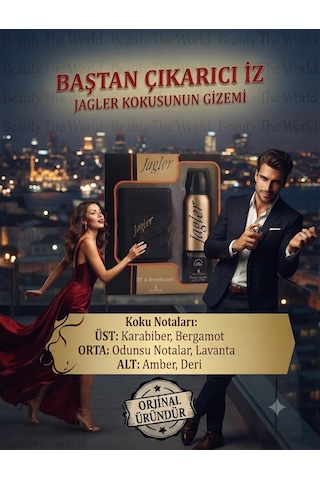 Jagler Men Edt 50 Ml & Deodorant 150 Ml Erkek Hediye Seti Özel Seri Odunsu
