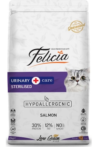 Felicia Light Sterilised Düşük Tahıllı Somonlu Kısırlaştırılmış Yetişkin Kedi Maması 2 KG Felicia Light Sterilised Düşük Tahıllı Somonlu Kısırlaştırılmış Yetişkin Kedi Maması 2 KG