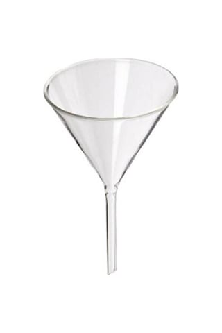 Cam Huni 75 Mm Kısa Saplı Isıya Dayanıklı Borosilikat Cam Laboratuvar Ve Mutfak Kullanımı İçin